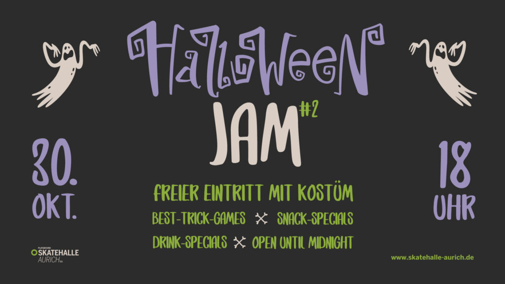 Halloween Jam #2 @ Playground Skatehalle Aurich e.V. | Aurich | Niedersachsen | Deutschland